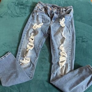 Aeropostale Indie Distressed High Rise Jeggings – Size 6‎ Reg
